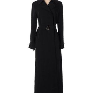 Maxi Hilary Radley Trench Coat Elegant Black Sz 14